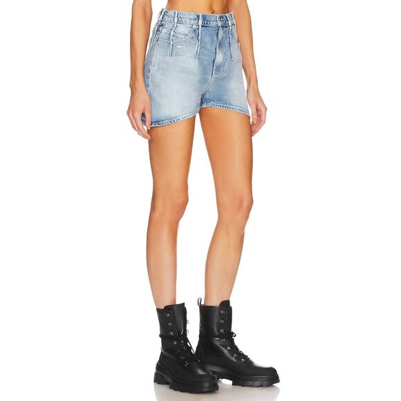 RtA Mano High Waisted Tuck Shorts Pink Size 27 NWT Vintage Westcoast - Picture 8 of 9